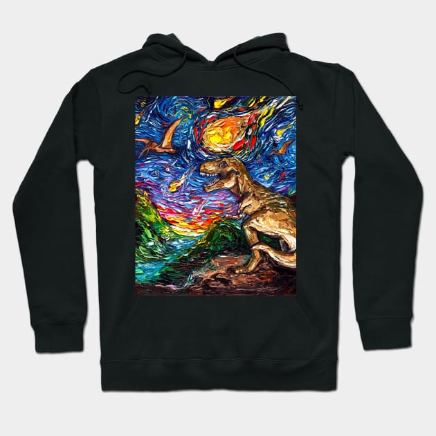 Jurassic Night Hoodie by sagittariusgallery